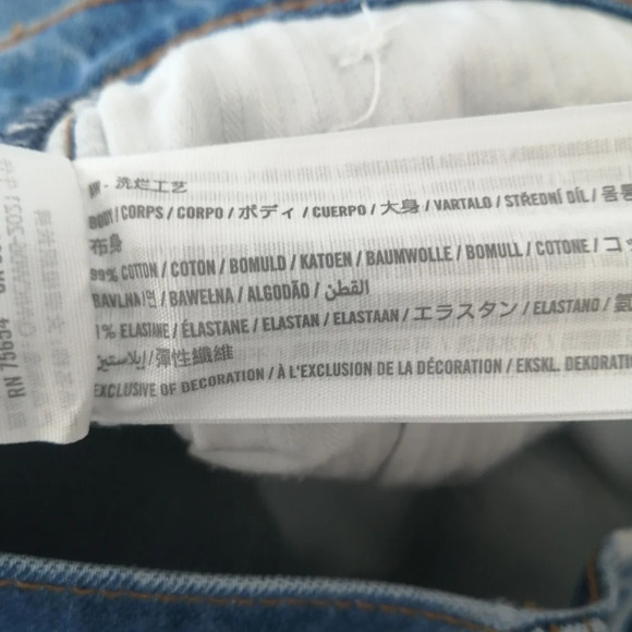 Abercrombie & Fitch Cross Waist The Dad High Rise Jeans Curve Love 0 - Picture 14 of 16